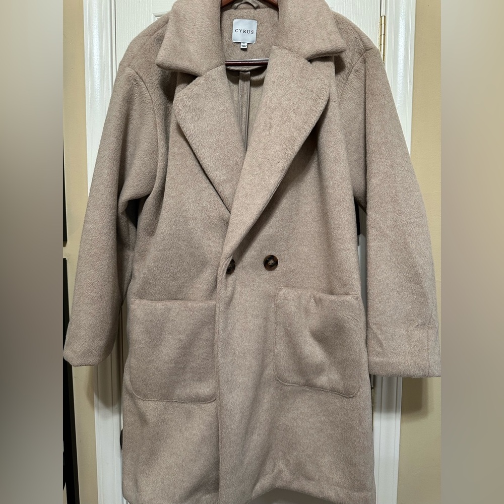 Beige Overcoat